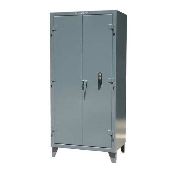 12 ga. Steel Storage Cabinet, 60 in W, 78 in H, Stationary