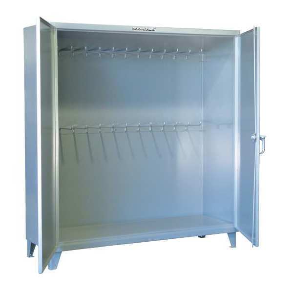 12 ga. Steel Storage Cabinet, 72 in W, 78 in H, Stationary