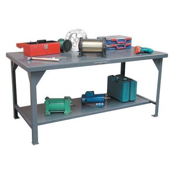 Industrial Shop Table, Steel, 84