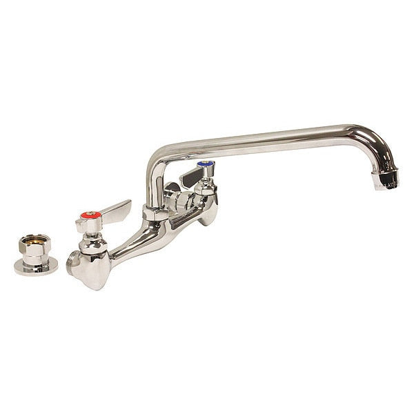Wall, Brass, Low Arc Service Sink Faucet
