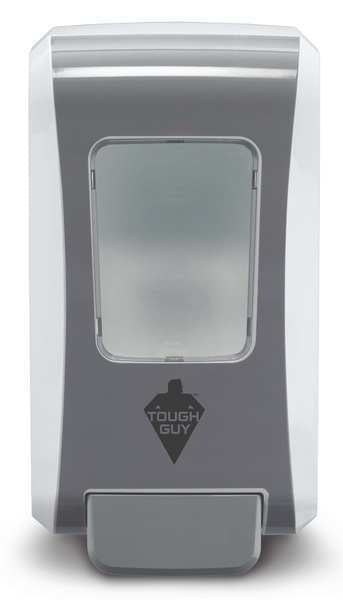 Foam Soap Dispensr, Push-Style, 2000mL, White/Gray