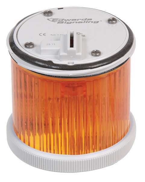Stacklight Warning Light, 120VAC, Amber