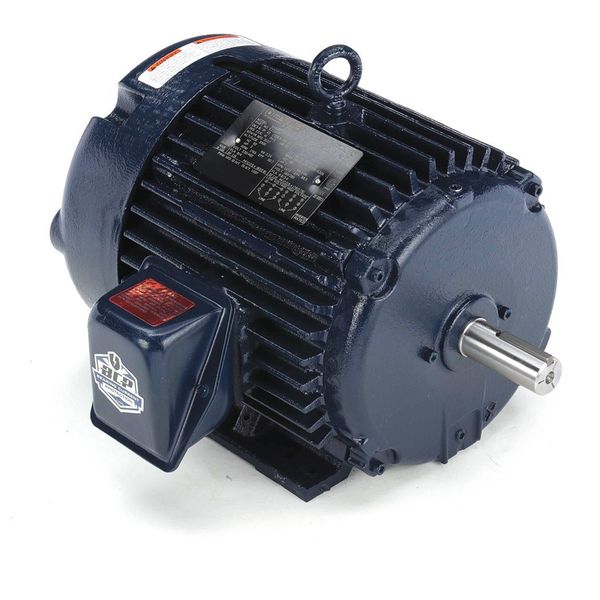 3-Phase General Purpose Motor, 3 HP, 182T Frame, 230/460V AC Voltage, 1,765 Nameplate RPM