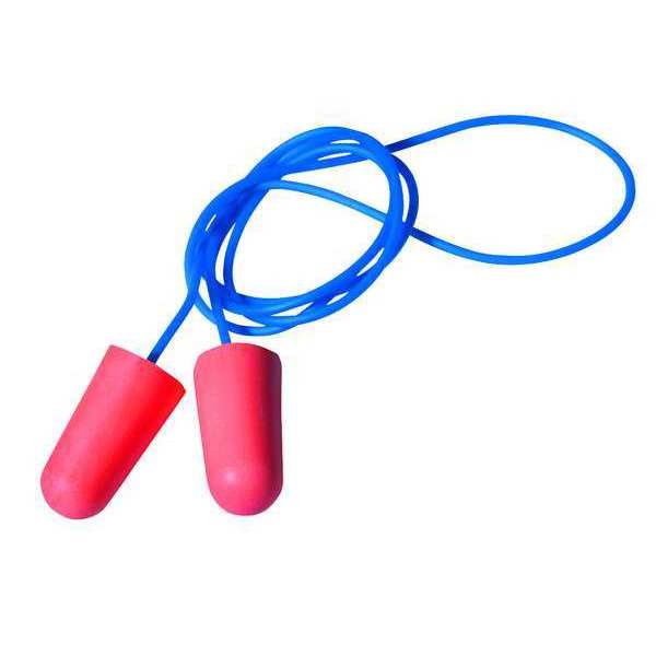 Disposable Corded Ear Plugs, Bullet Shape, 32 dB, 100 Pairs