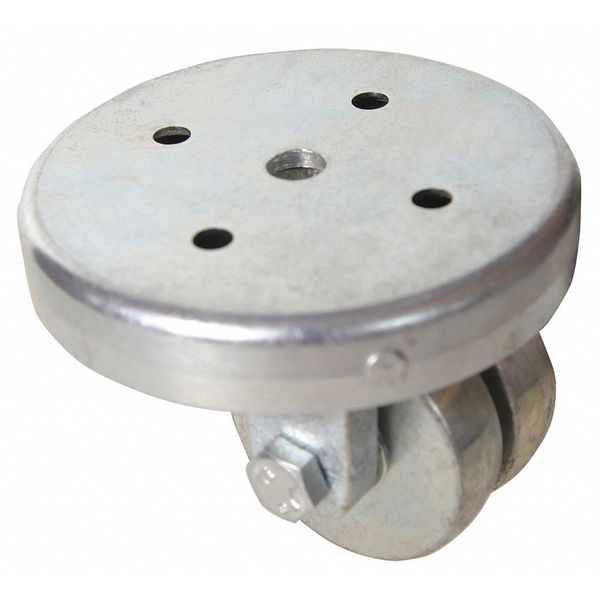 Plate Caster, 590 lb., Light-Medium Duty