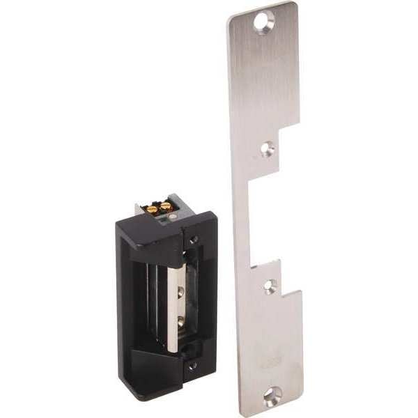 Elec. Strike, 24VDC, H.Duty, Fail Secure, Mortise/Cylin. Lock