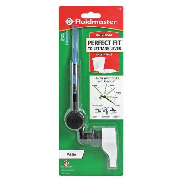 Tank Lever, Metal, White, Universal Fit