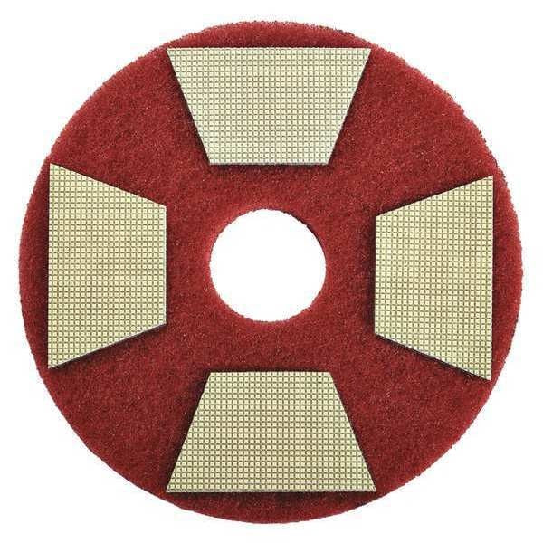 Polishing Pad, Red, Shape Trapezoid, PK4