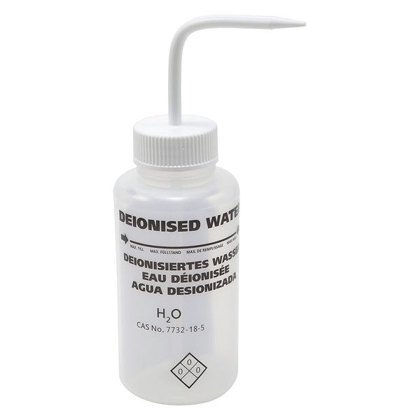 Wash Bottle, White, Non-Vented, 500mL, PK6