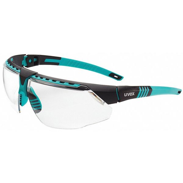 Safety Glasses, Wraparound Clear Polycarbonate Lens
