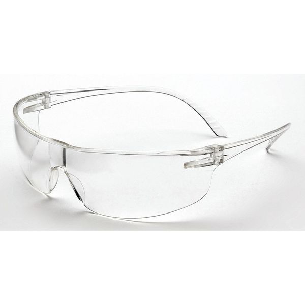 Safety Glasses, Wraparound Clear Polycarbonate Lens, Anti-Fog