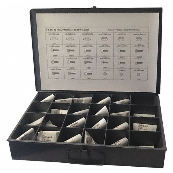 Screw Assortment, Stainless Steel, Plain Finish