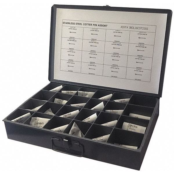 Pin Assortment, 16 Sizes, 1125 pcs.