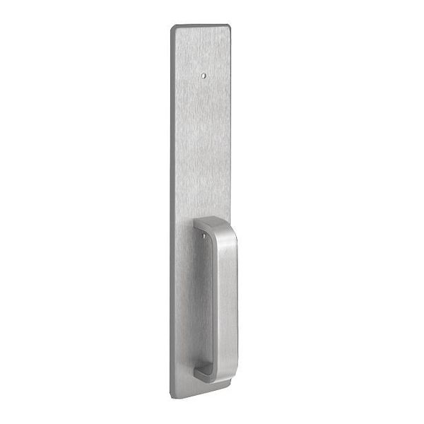 Exit Device Trim, Silver, Overall 2-3/4