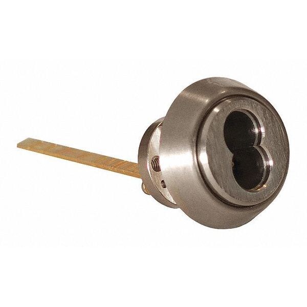 Rim Cylinder, Satin Nickel, 0 Pins