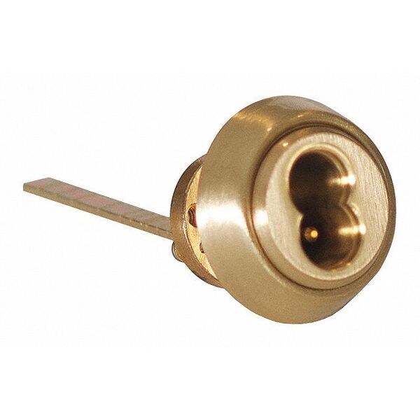 Rim Cylinder, Satin Brass, 0 Pins