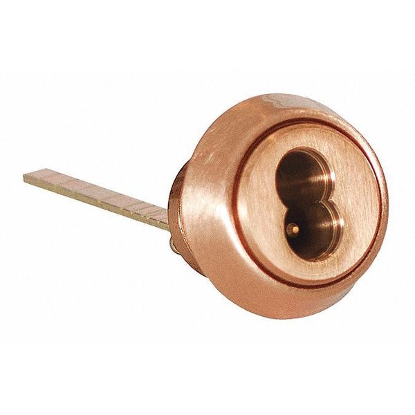 Rim Cylinder, Satin Bronze, 0 Pins