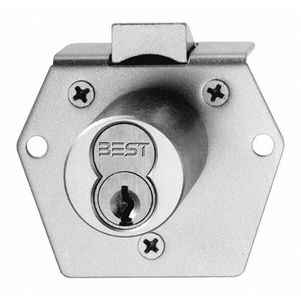 Latchbolt Cabinet Lock, Satin Brass
