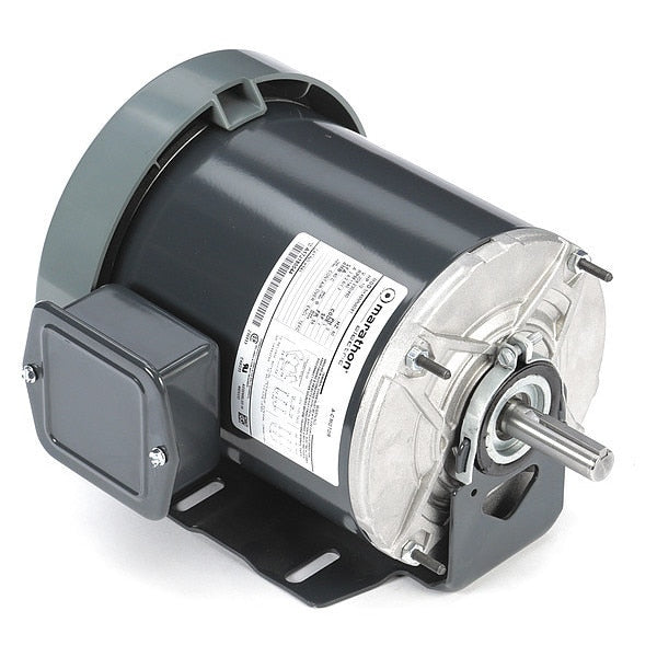 3-Phase Belt Drive Motor, 1/2 HP, 56 Frame, 208-230/460V AC Voltage, 1,140 Nameplate RPM