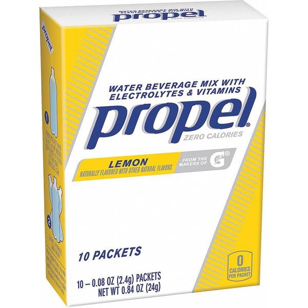 Beverage Powder Mix with Electrolytes 16 oz., Lemon, Pk10