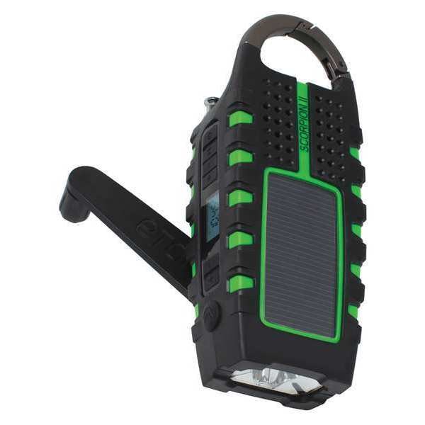 Portable Weather Radio, Green, 6-1/2