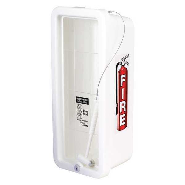 Fire Extinguisher Cabinet, Surface Mount, 19 1/4 in Height, 5 lb