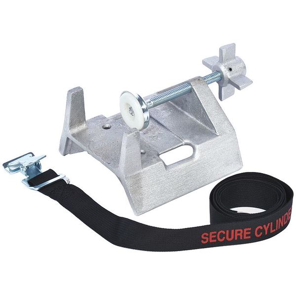 Gas Cylinder Bench Clamp, Cast Aluminum