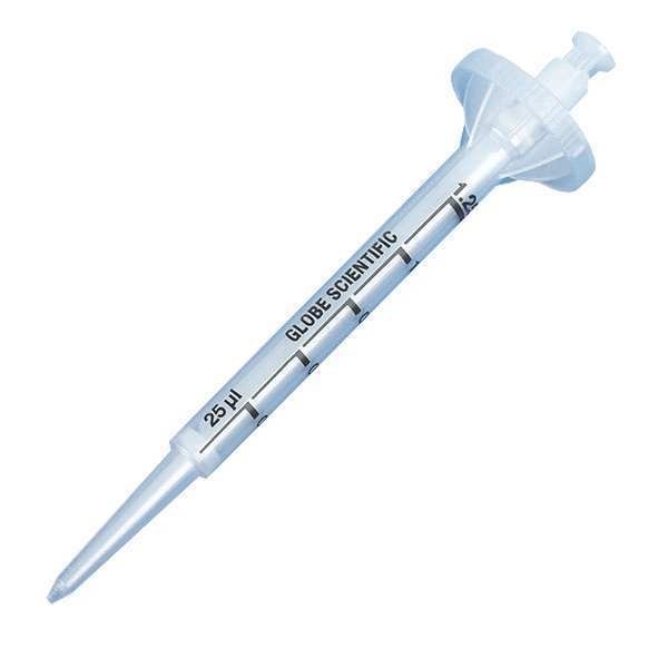 Dispenser Syringe Tip, Clear, 125uL, PK100