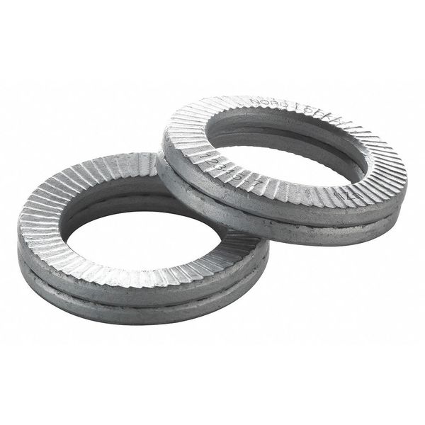 Spring Wedge Lock Washer, Fits Bolt Size 8 mm Steel, Delta Protect Finish, 200 PK