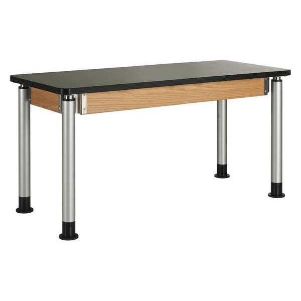Adjustable Table, Black/Oak, 24