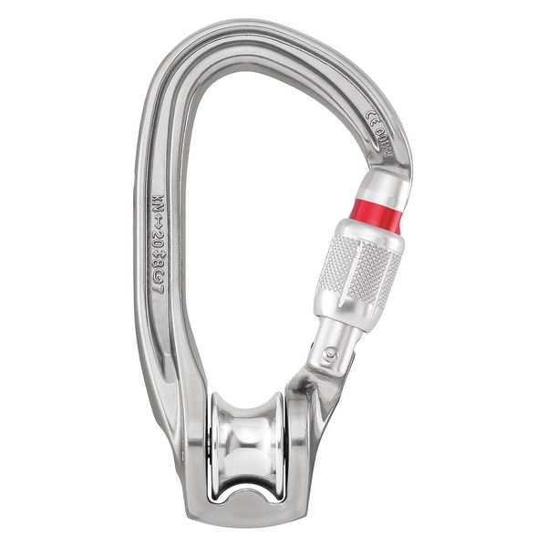 Pulley Carabiner, 3 in, Silver