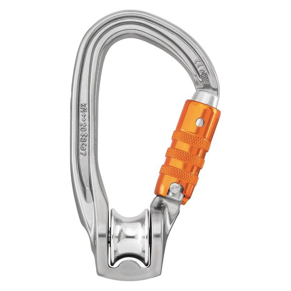 Pulley Carabiner, 3 in, Silver