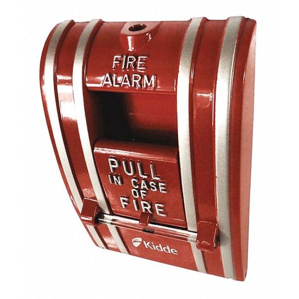 Fire Alarm Pull Station, Red, 2-1/2
