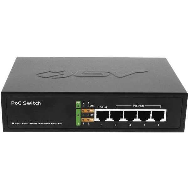 PoE Switch, Camera Inputs 4, 4-29/32