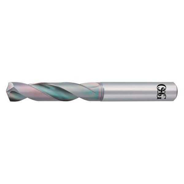 Screw Machine Drill Bit, F Size, 140  Degrees Point Angle, Solid Carbide, EgiAs Finish, Spiral Flute