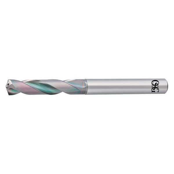 Screw Machine Drill Bit, F Size, 140  Degrees Point Angle, Solid Carbide, EgiAs Finish, Spiral Flute