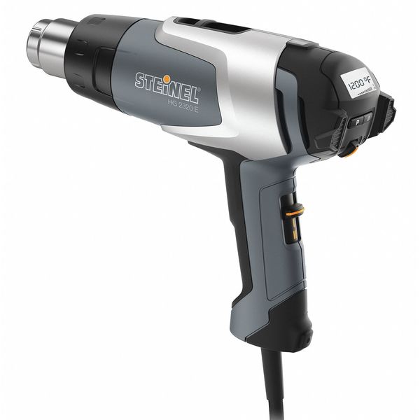 Heat Gun, Electric Powered, 120V AC, Adjustable Temp. Setting, 1,600 W Watt, Pistol Handle