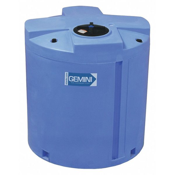 Storage Tank, Double Wall Vertical, LDPE 1.9, Blue, 500 Gal