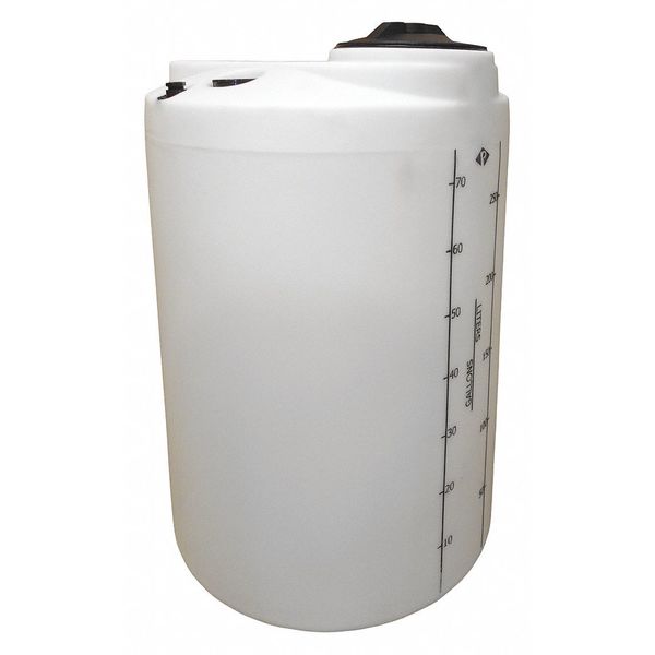 Storage Process Chemical Tank, Vertical, LDPE 1.9, Nat, 75 Gal