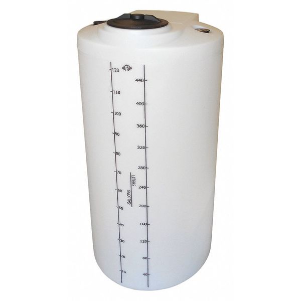 ProChemÂ® Process Chemical Storage Tank, Vertical, Closed Top, 125 gal