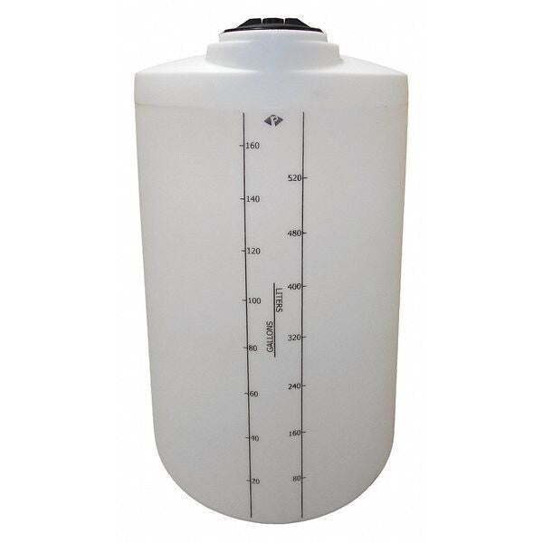 Storage Process Chemical Tank, Vertical, LDPE 1.9, Nat, 175 Gal