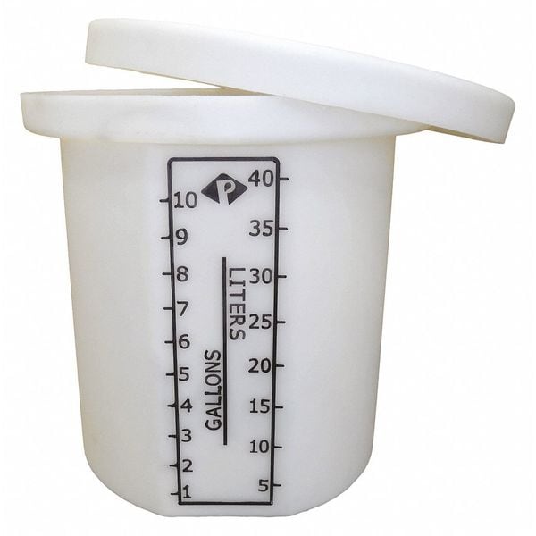 ProChemÂ® Process Chemical Storage Tank, Vertical, Open Top, 10 gal.