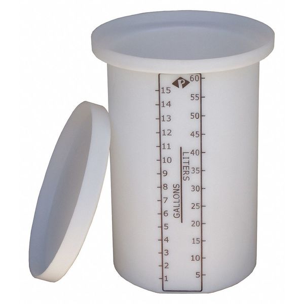 ProChemÂ® Process Chemical Storage Tank, Vertical, Open Top, 15 gal.