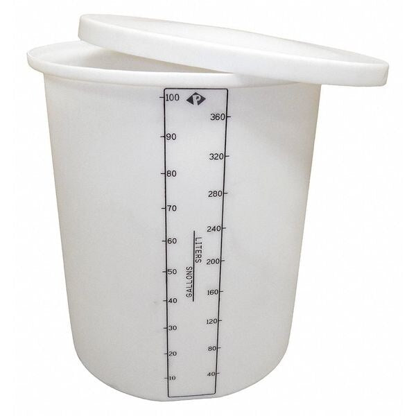 ProChemÂ® Process Chemical Storage Tank, Vertical, Open Top, 100 gal.