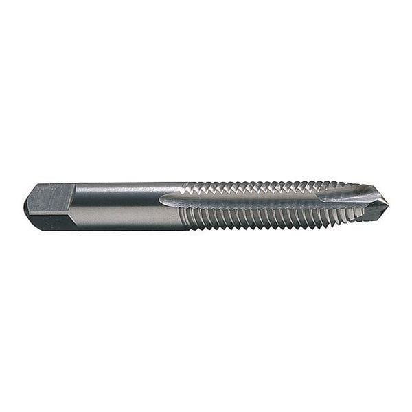 Spiral Point Tap, #10-32, Plug, UNF, 2 Flutes, Bright