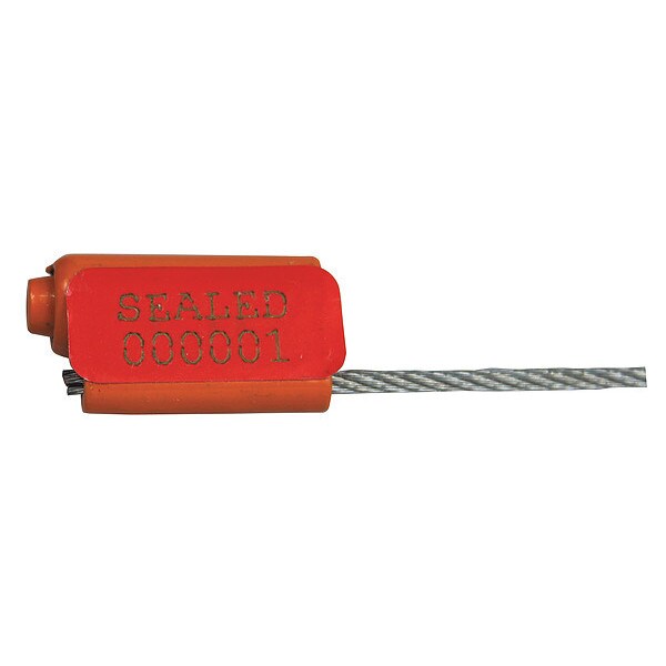 EZ Loc Zinc Cable Seal, Laser Marked Type, PK100