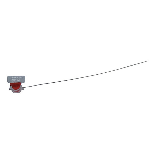 Acrylic Body Wire Security Seal, Hot Stamp Type, PK100