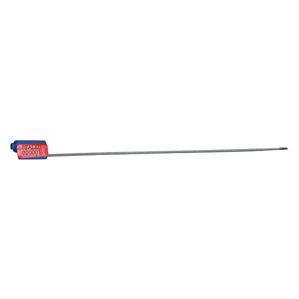 EZ Loc Zinc Cable Seal, Laser Marked Type, PK100
