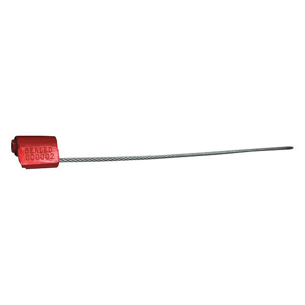 EZ Loc Zinc Cable Seal, Laser Marked Type, PK100