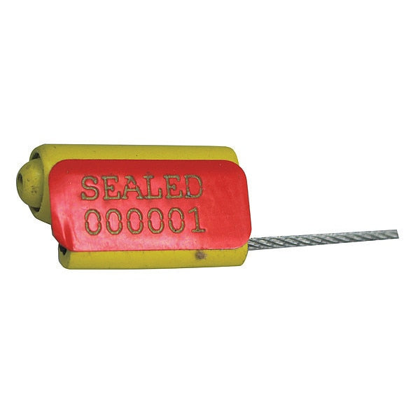 EZ Loc Zinc Cable Seal, Laser Marked Type, PK100